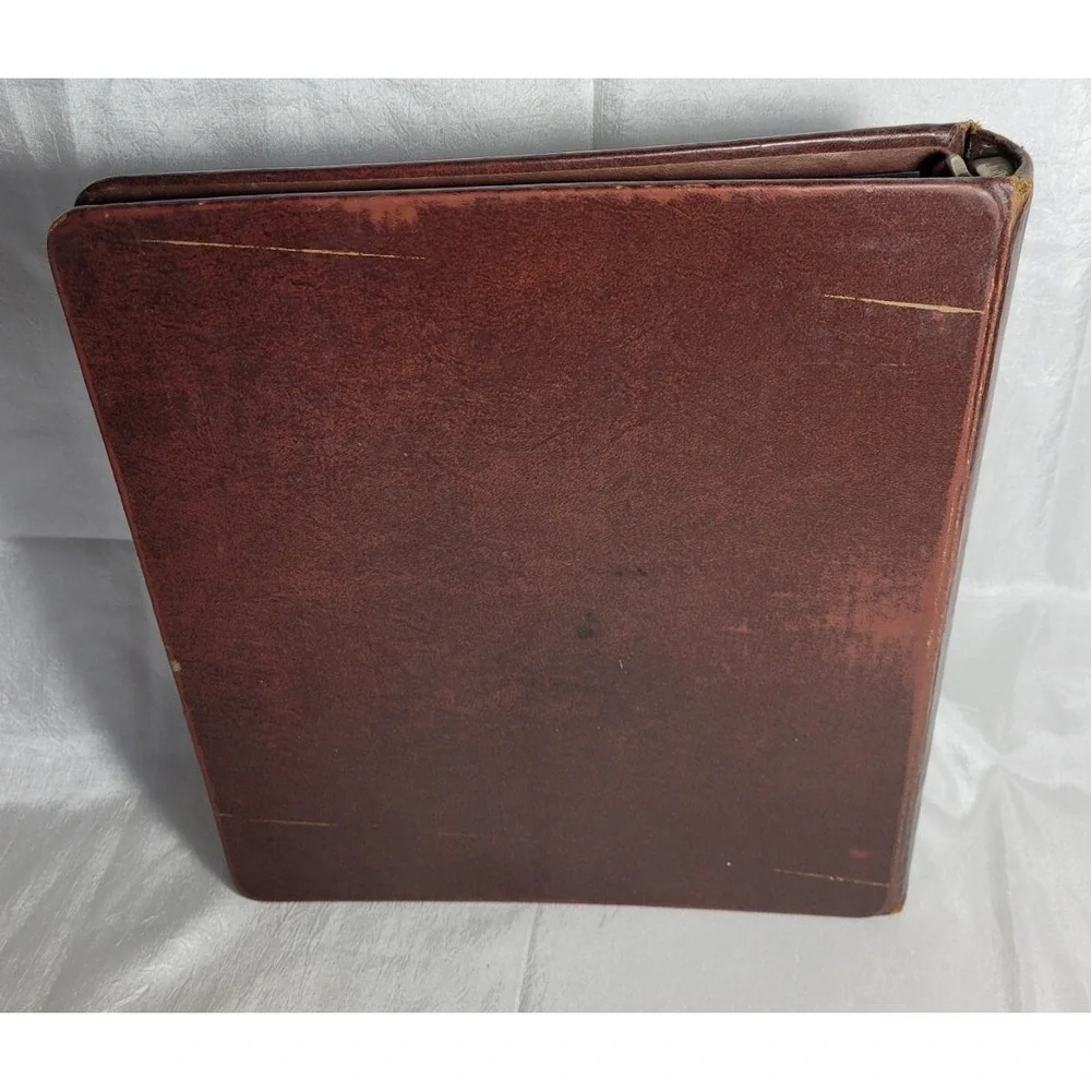 Vintage Trussell Burgundy KU University of Kansas Jayhawks College 3-Ring Binder